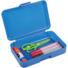 Deflecto DEF 39504BLU Antimicrobial Pencil Box Blue - External Dimensi