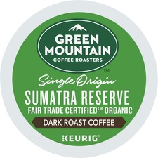 Keurig GMT 4060 Green Mountain Coffee Roastersreg; K-cup Sumatra Reser