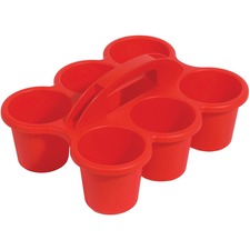 Deflecto DEF 39509RED Caddy,6 Cup,rd