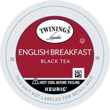 R TWG 08755 Twinings Of London English Breakfast Black Tea K-cup - 24 