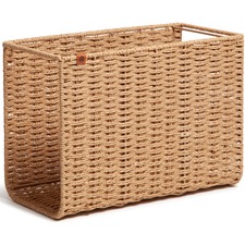 U UBR 6084U0001 Woven File Basket - Brown - 1 Each