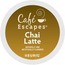 Keurig GMT 6805 Cafeacute; Escapesreg; Chai Latte Black Tea K-cup - 0.