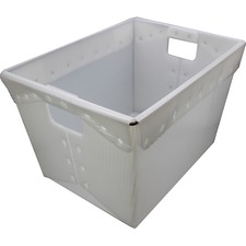 Flipside FLP 40101 Flipside Translucent Plastic Storage Postal Tote - 