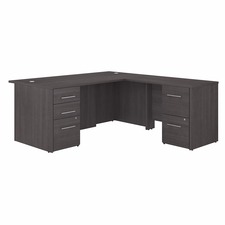 Bush BSH OF5004SGSU Bush Business Furniture Office 500 Storm Gray Desk