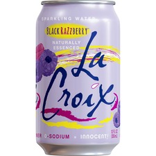 National LCX 40112 Lacroix Black Razzberry Flavored Sparkling Water - 