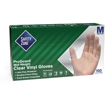 The SZN GVP9MD1 Safety Zone 3 Mil General-purpose Vinyl Gloves - Mediu