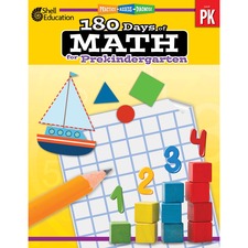 Shell SHL 127443 180 Days Of Math For Prekindergarten Printed Book - B