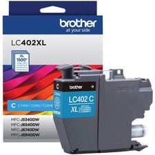 Original Brother LC402XLCS High Yield Inkjet Ink Cartridge - Cyan Pack