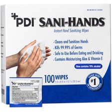 Pdi PDI D43600 Pdi Sani-hands Instant Hand Sanitizing Wipes - Antimicr