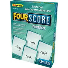 Teacher TCR EP66116 Four Score Phonics Card Game - Matching - 3 To 20 