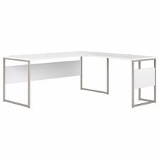 Bush BSH HYB026WH Bush Business Furniture Hybrid Collection White Desk