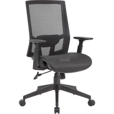 Norstar BOP B6044 Boss Mesh Task Chair - Black Seat - Black Back - Bla