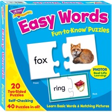 Trend TEP T36007 Trend Easy Words Fun To Know Puzzles - 40 Piece