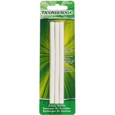 Dixon DIX X38003 Ticonderoga Retractable Eraser Refills White 3pkg - W