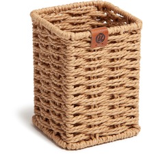 U UBR 6087U0116 Woven Pencil Cup - Desktop - Sturdy - Brown - 1 Each