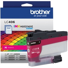 Original Brother LC406MS Inkvestment Lc406m Standard Yield Inkjet Ink 