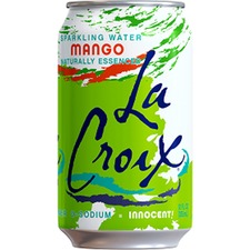 National LCX 40103 Lacroix Mango Flavored Sparkling Water - Ready-to-d