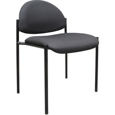 Norstar BOP B9505BK Boss Diamond Stacking Chair - Black - Crepe