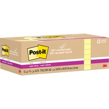 3m MMM 654R12SSCY Paper,canary,3x3,12pk,yl