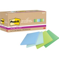 3m MMM 654R24SSTCP Post-itreg; Recycled Super Sticky Notes - 70 - 3