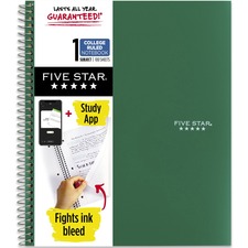 Acco MEA 820002CE1 Five Star Wirebound Notebook - 1 Subject(s) - 100 S