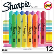 Newell SAN 2157492 Sharpie Smearguard Tank Style Highlighters - Wide, 