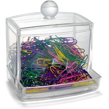 Officemate OIC 93697 Paper Clip Dispenser - Clear - Pvc-free