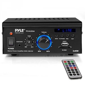 Pyle PCAU25A Mini 2 Channel Usb Amplifier - Compact And Powerful