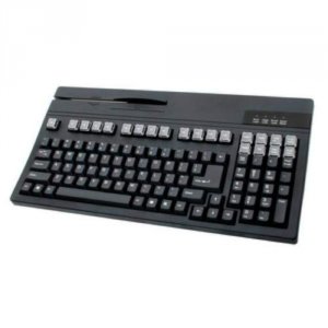 Unitech K2726U-B Black, Usb, Us, 104 Keys Keyboard, Triple Track Msr, 