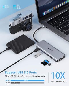 Amazon B08HVFH3G2 Usb C Docking Station Dual Monitor, 14 In 1 Usb C La