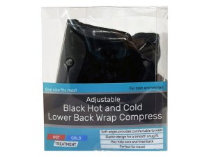 Bulk GE810 Adjustable Black Hot And Cold Lower Back Wrap Compress