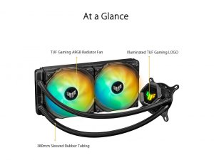 Asus TUFGAMINGLCII240ARGB Fan Tuf Gaming Lc 240 Argb Aio Liquid Cpu Co