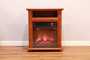 World QF4561R Infrared Fireplace Compatible Walnut