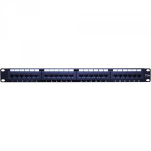 Vanco 0002-0482 Cat5e Patch Panels 24 Port 1 Rack Unit Space