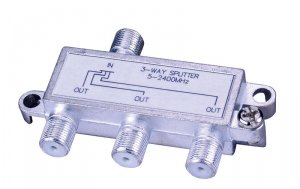 Vanco 0002-0384 Vanco 3-way 2.4ghz Satellite Signal Splitter