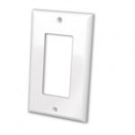 Vanco 0002-0479 Decora Single Gang Face Plate - White Finish