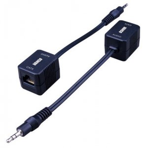 Vanco 0002-0319 3.5mm Audio Extender Over Cat5ecat6 Cable