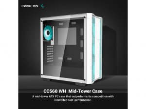 Deepcool R-CC560-WHGAA4-G-1 Cc560 Wh - Mid Tower - Atx