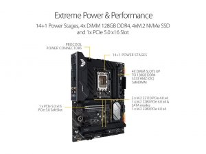 Asus TUFGAMINGH670PROWFD4 Mb Tuf Gaming H670-pro Wifi D4 H670 Lga1700 