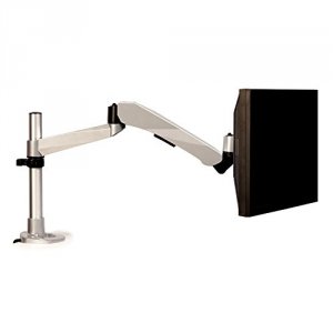 3m MA245S Easy Adjust Single Monitor Arm, Silver,