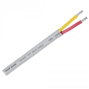 Pacer WR16/2RYW-250 Pacer 162 Awg Round Safety Duplex Cable - Redyello