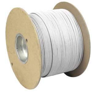 Pacer WUL18WH-1000 Pacer White 18 Awg Primary Wire - 1,00039;