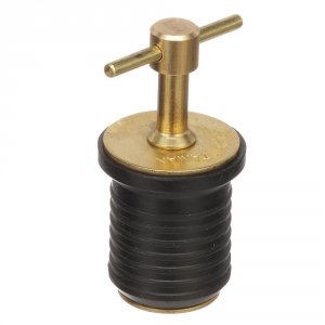 Attwood 7526A7 Attwood T-handle Brass Drain Plug - 1