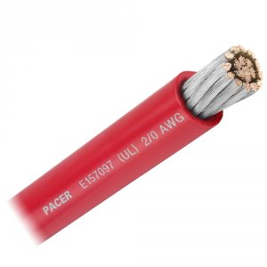 Pacer WUL2/0RD-FT Pacer Red 20 Awg Battery Cable - Sold By The Foot