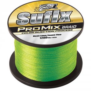 Sufix 630-310L Promixreg; Braid - 10lb - Neon Lime - 1200 Yds