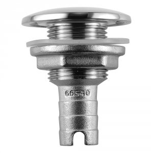 Attwood 66541-3 Attwood Stainless Steel Thru-hull Short Straight Barbe