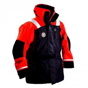 First AC-1100-OB-S Ac-1100 Flotation Coat - Hi-vis Orangeblack - Small