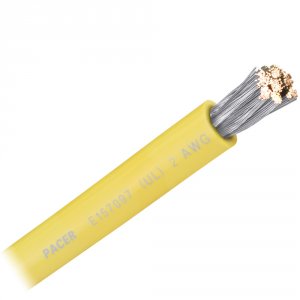 Pacer WUL2YL-FT Pacer Yellow 2 Awg Battery Cable - Sold By The Foot