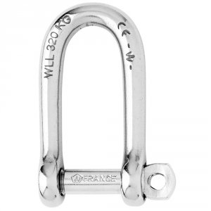 Wichard 01215 Wichard Self-locking Long D Shackle - 10mm Diameter - 13