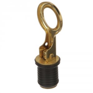 Attwood 7524A7 Attwood Snap-handle Brass Drain Plug - 1